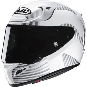 Casco moto integrale HJC RPHA 12 Ottin MC10 bianco-grigio