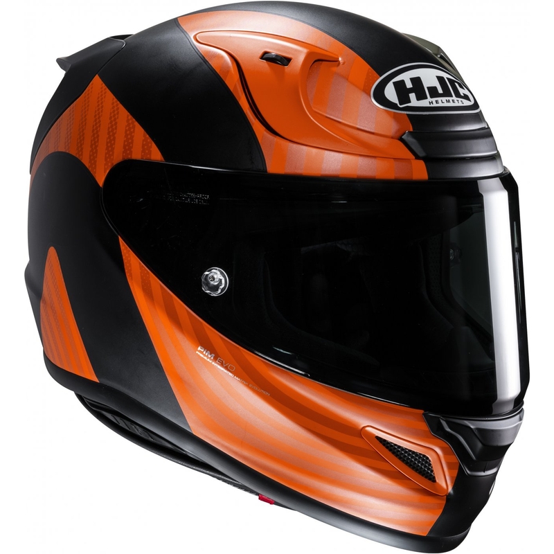 Casco moto integrale HJC RPHA 12 Ottin MC47SF nero-arancio-verde