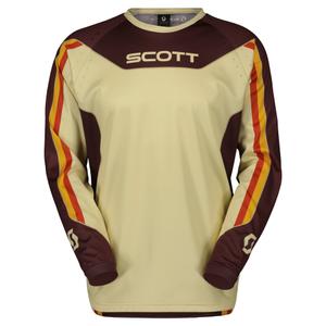 Maglia da motocross Scott EVO DIRT DEEP marrone-beige