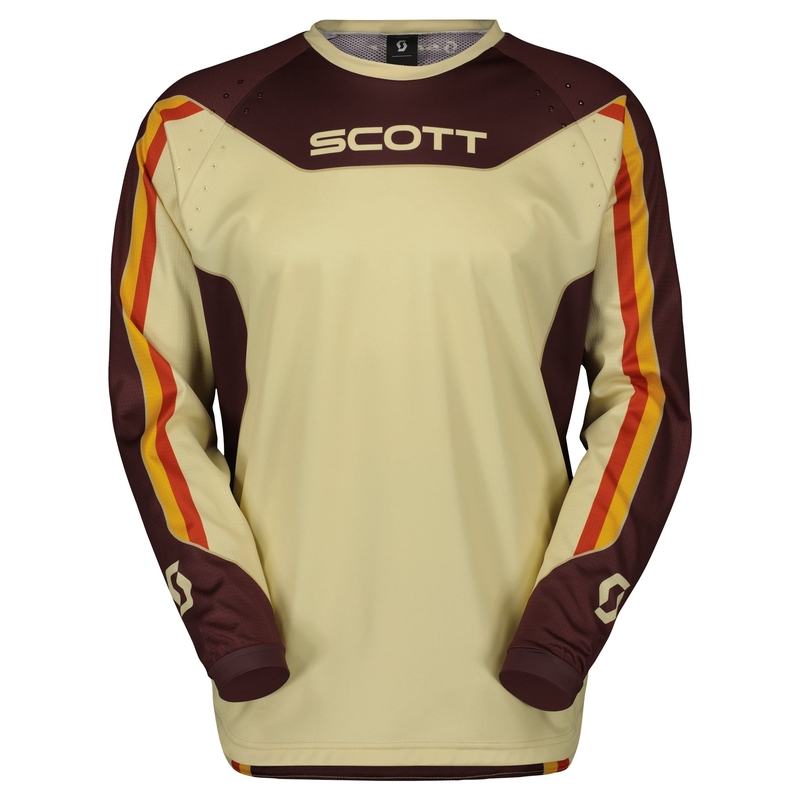 Maglia da motocross Scott EVO DIRT DEEP marrone-beige