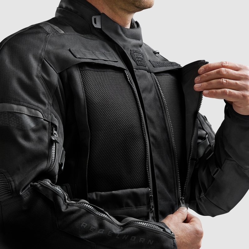 Giacca da motociclista Rebelhorn Cubby V nera