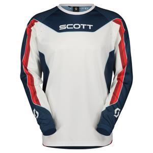 Maglia da motocross Scott EVO DIRT rossa e bianca