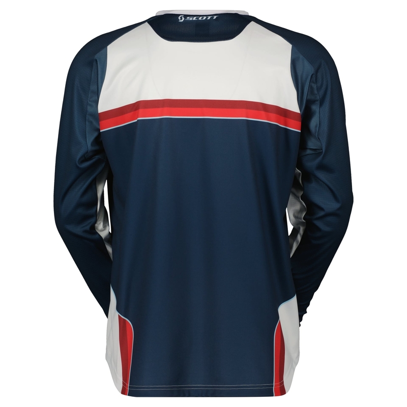 Maglia da motocross Scott EVO DIRT rossa e bianca