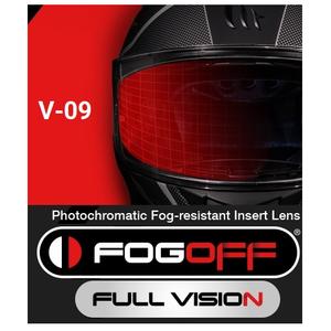 Pellicola antiappannamento FOGOFF per MT-V-09 plexi