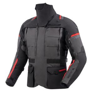 Giacca da motociclista Rebelhorn Cubby V nero-antracite-rosso