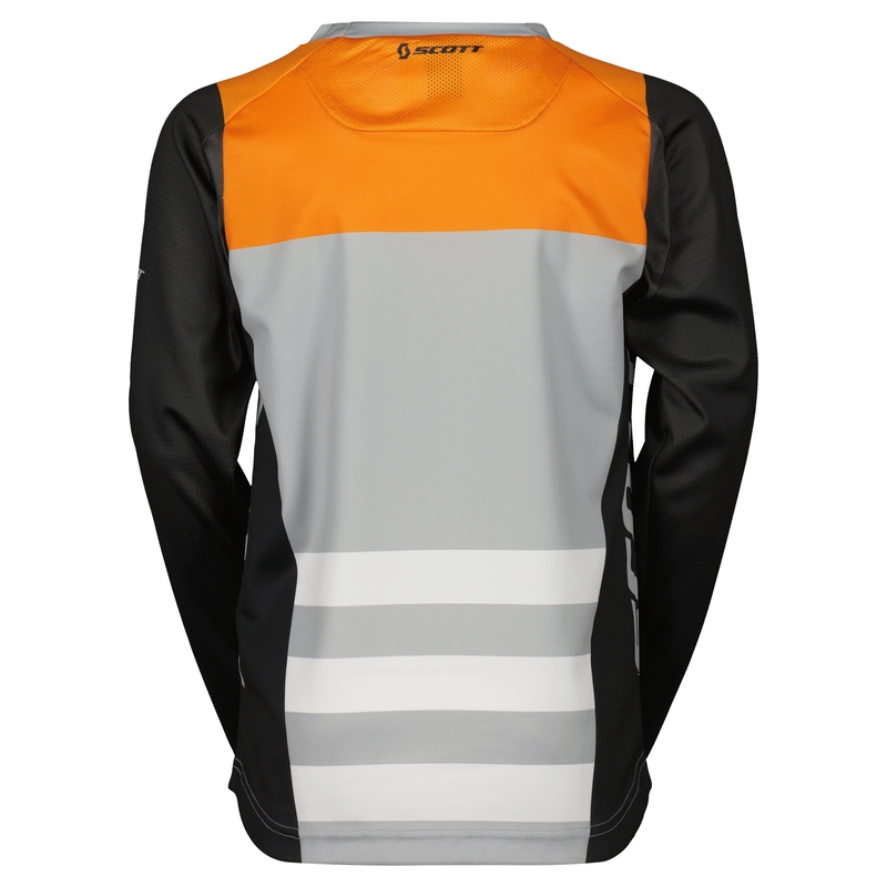 Maglia da motocross da bambino Scott EVO RACE nero-arancio