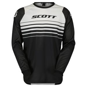 Maglia da motocross Scott EVO SWAP bianca e nera