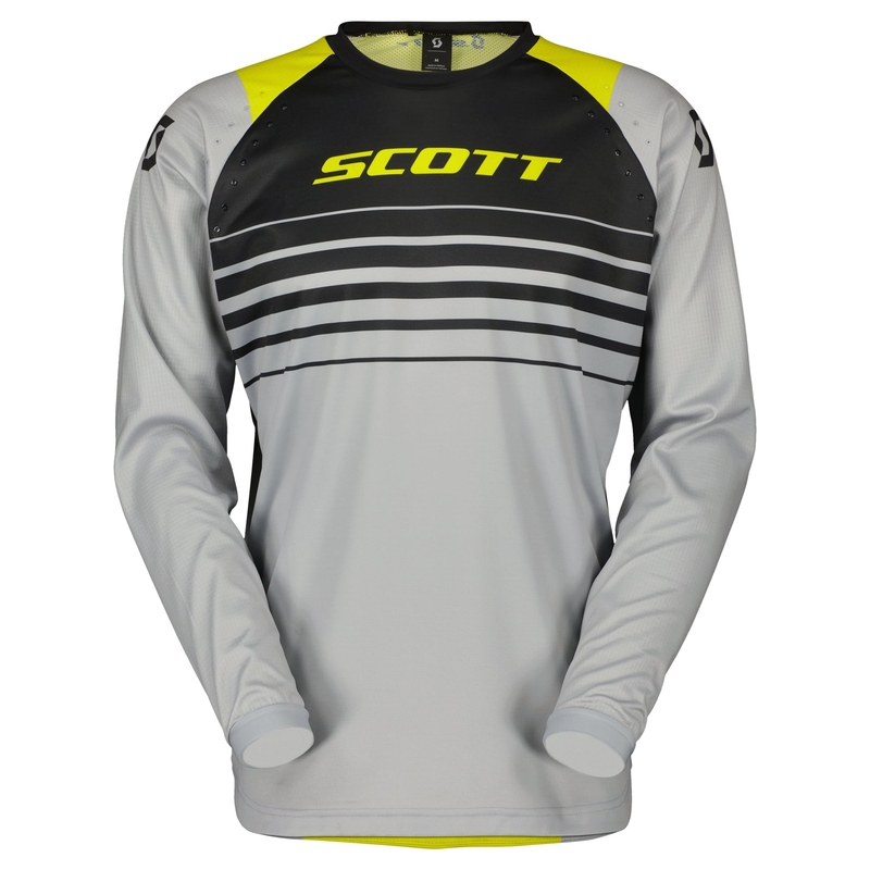 Maglia da motocross Scott EVO SWAP grigio-giallo