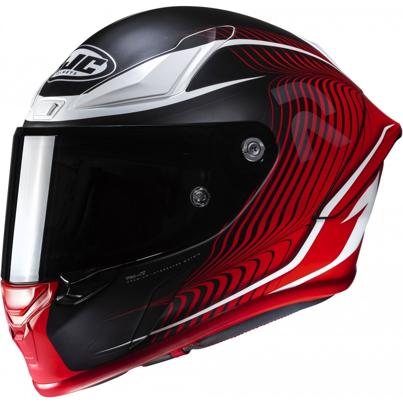 Casco moto integrale HJC RPHA 1 Lovis MC1SF rosso-nero-bianco Saldi