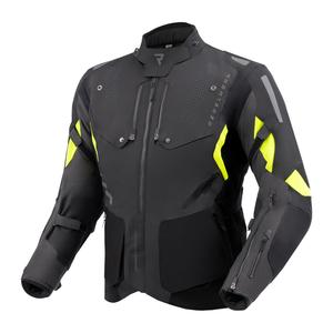 Giacca da moto Rebelhorn Hiker IV nero-antracite-giallo fluo