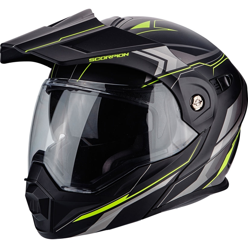 Výklopná enduro přilba Scorpion ADX-1 Anima černá matná-fluo žlutá výprodej