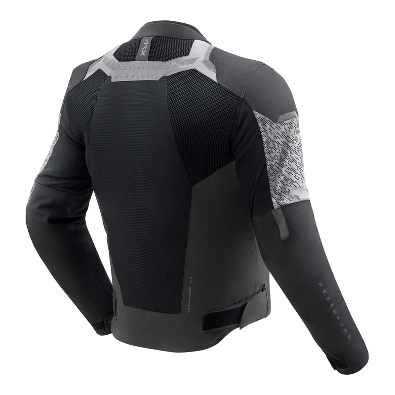 Giacca da moto Rebelhorn Jax nera e grigia