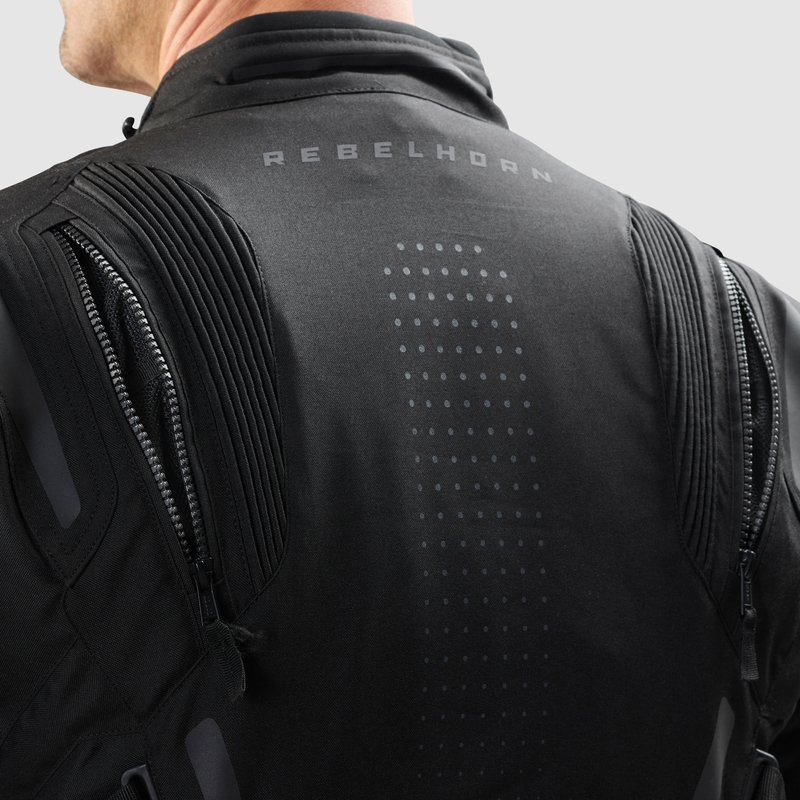 Giacca da moto Rebelhorn Hiker IV nera