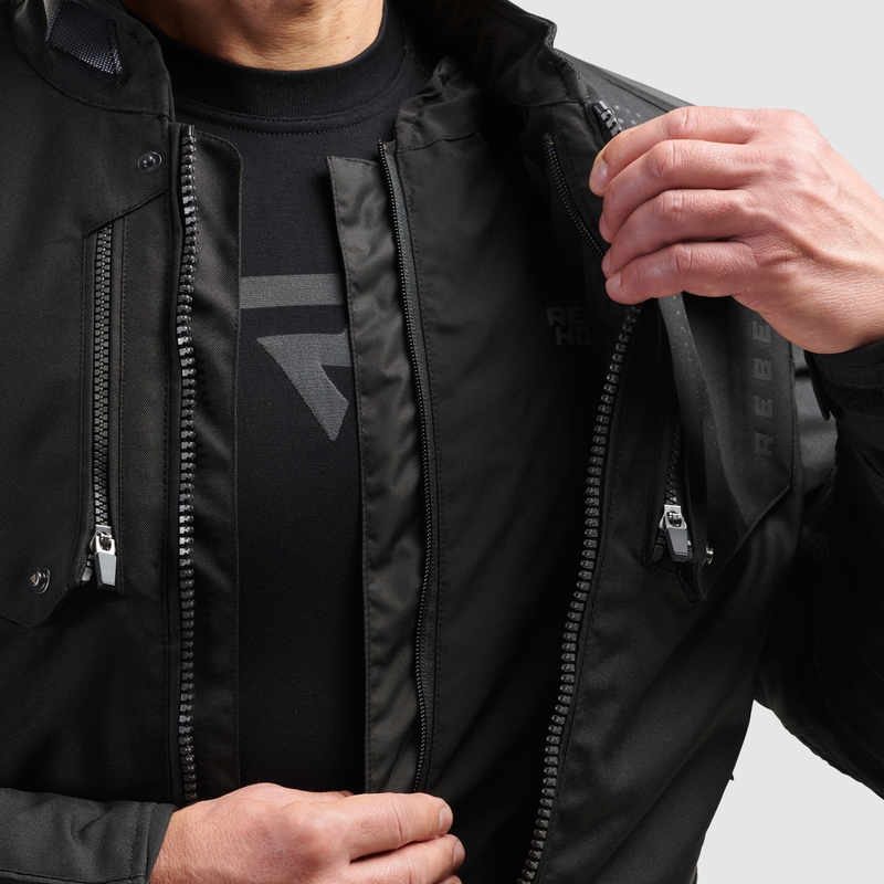 Giacca da moto Rebelhorn Hiker IV nera