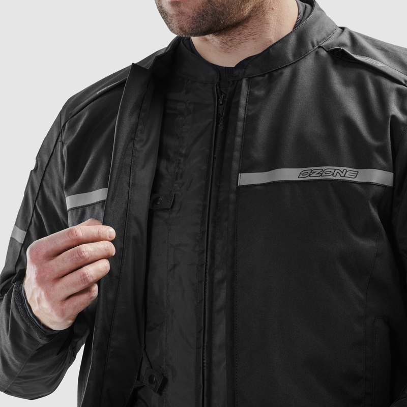 Giacca da moto Ozone Rider nera