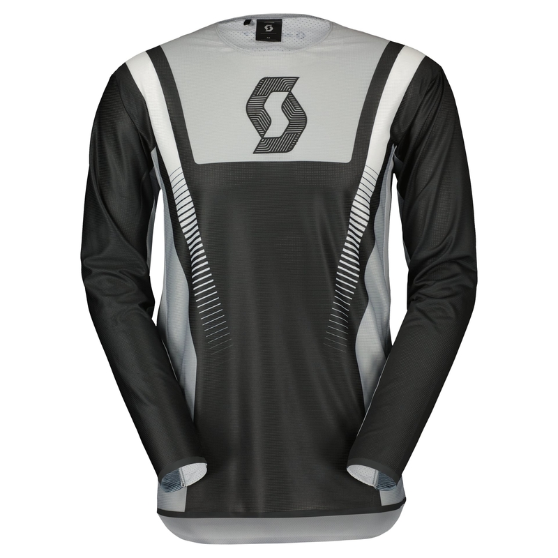 Maglia da motocross Scott PODIUM PRO nero-grigio