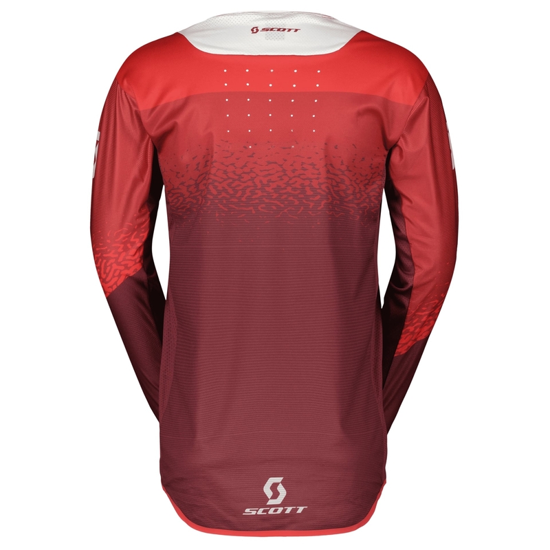 Maglia da motocross Scott PODIUM PRO rosso-grigio