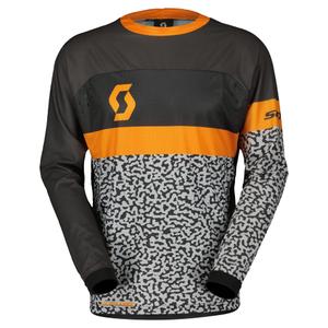 Maglia da motocross Scott X-PLORE SWAP grigio-arancio