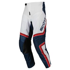 Scott EVO DIRT Motocross Pantaloni rossi e bianchi