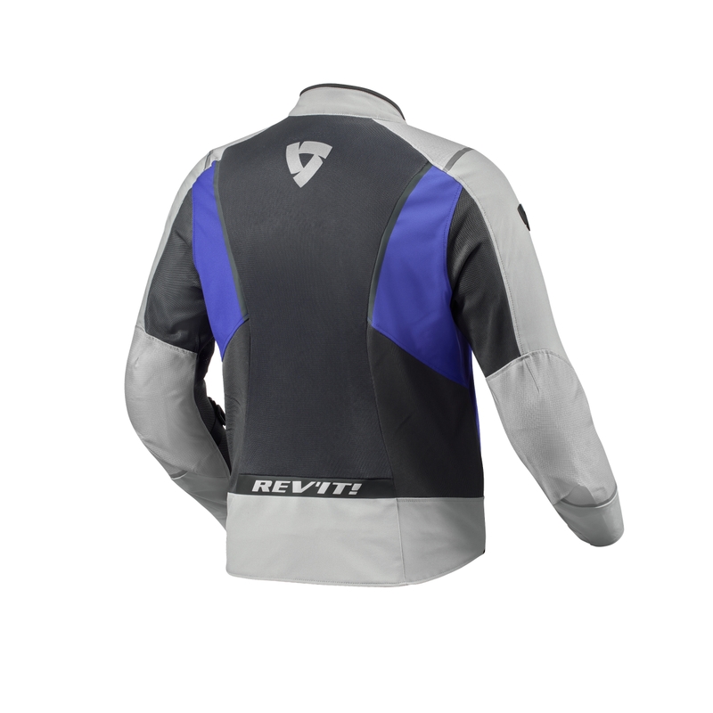 Giacca da moto Revit Airwave 4 grigio chiaro-blu