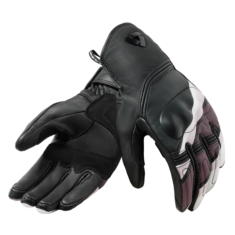 Guanti da moto Revit Redhill neri e rosa da donna
