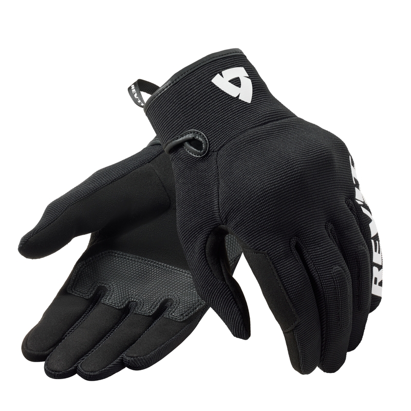 Guanti da moto Revit Access bianchi e neri