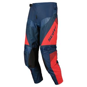 Pantaloni da motocross Scott EVO TRACK blu-rosso neon