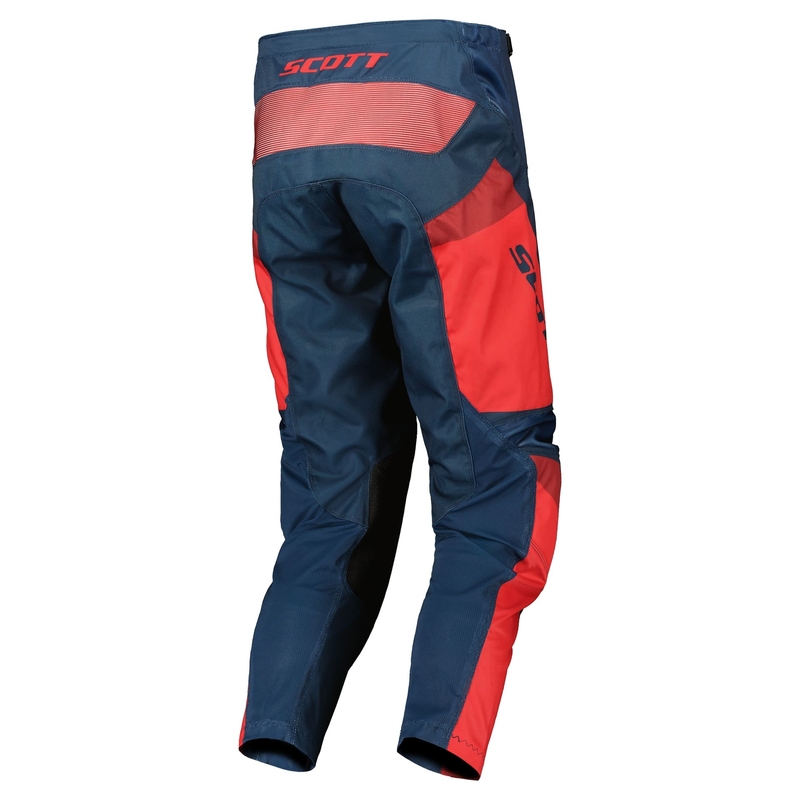 Pantaloni da motocross Scott EVO TRACK blu-rosso neon