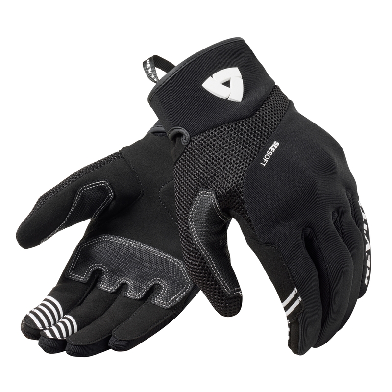 Guanti da moto Revit Endo bianchi e neri