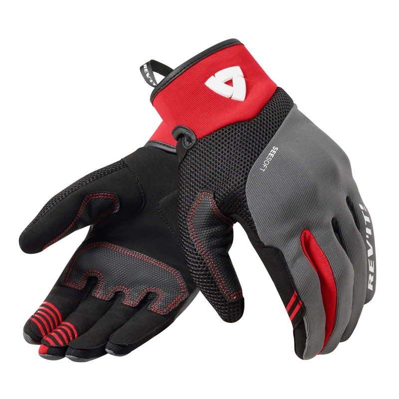 Guanti da moto Revit Endo grigio e rosso