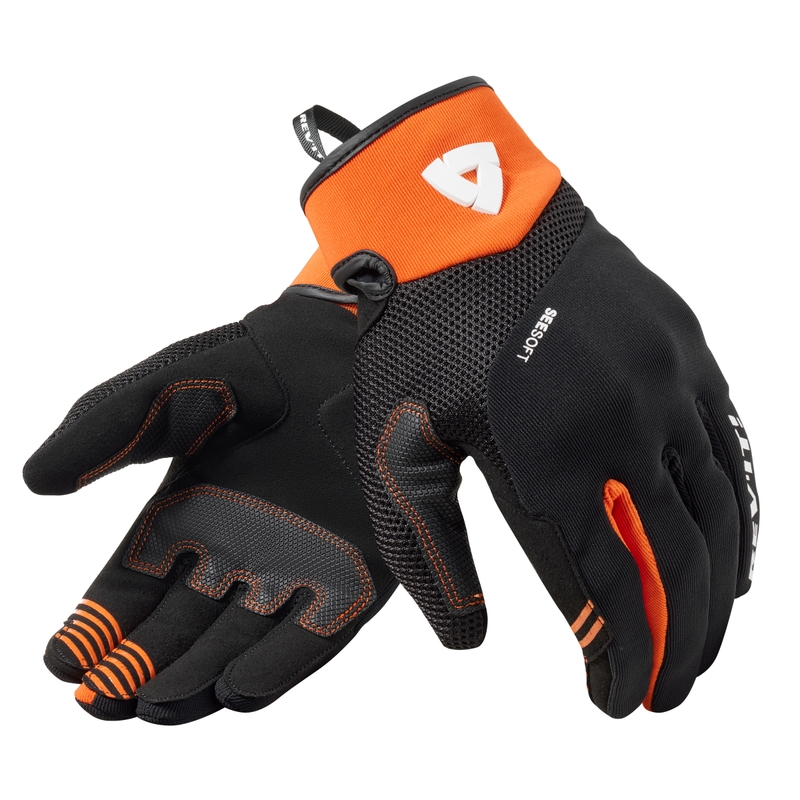 Guanti da moto Revit Endo nero-arancio