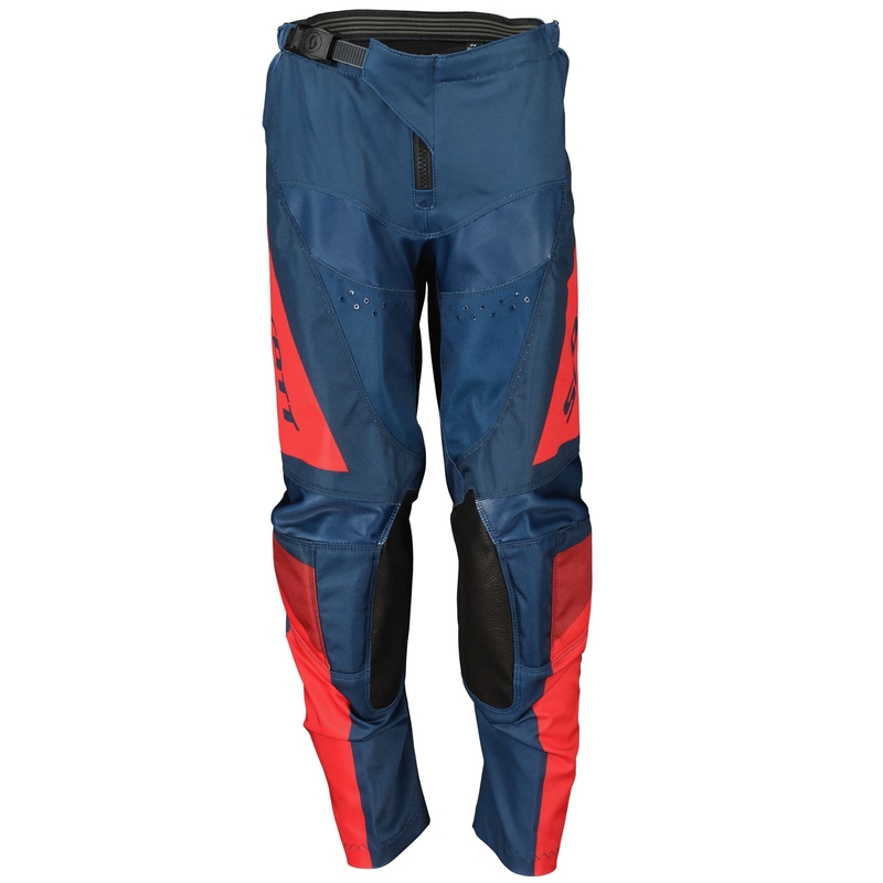 Pantaloni da motocross da bambino Scott EVO TRACK blu-rosso neon