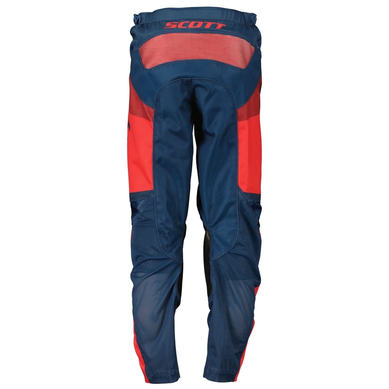 Pantaloni da motocross da bambino Scott EVO TRACK blu-rosso neon
