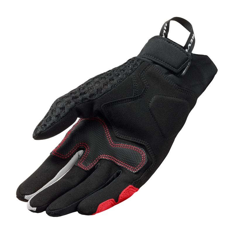 Guanti da moto Revit Veloz da donna, nero e rosso