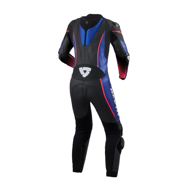 Tuta da motociclista Revit Xena 4 nera e blu per donna