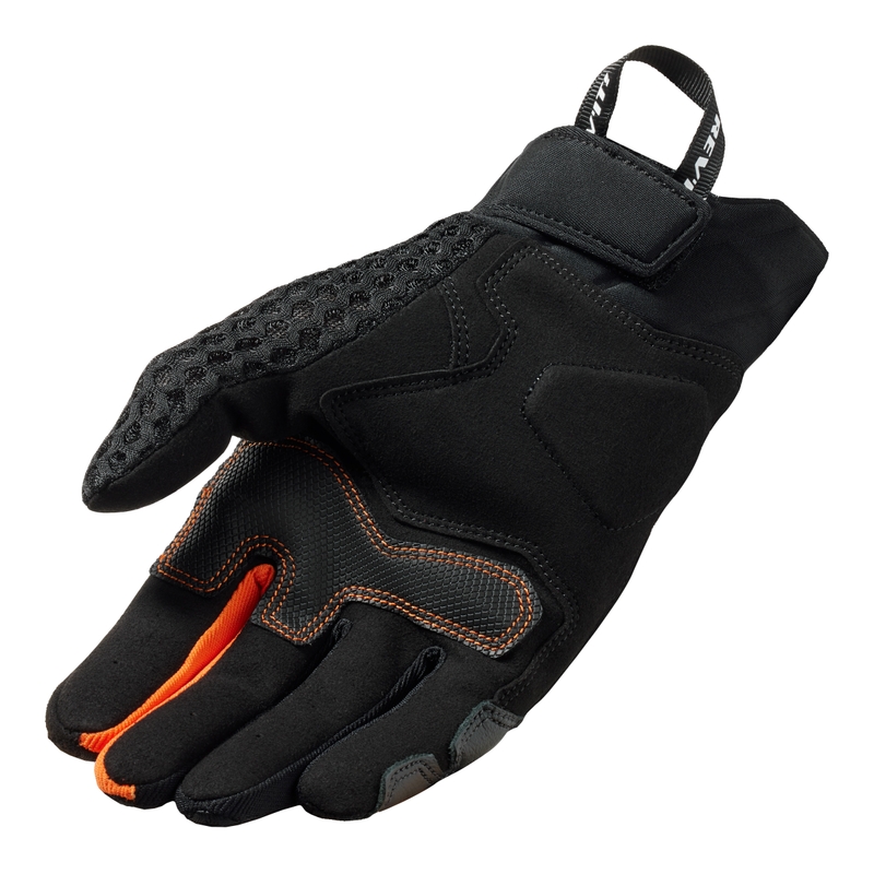 Guanti da moto Revit Veloz nero-arancio