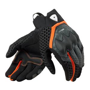 Guanti da moto Revit Veloz nero-arancio