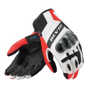 Guanti moto Revit Ritmo nero-rosso fluo