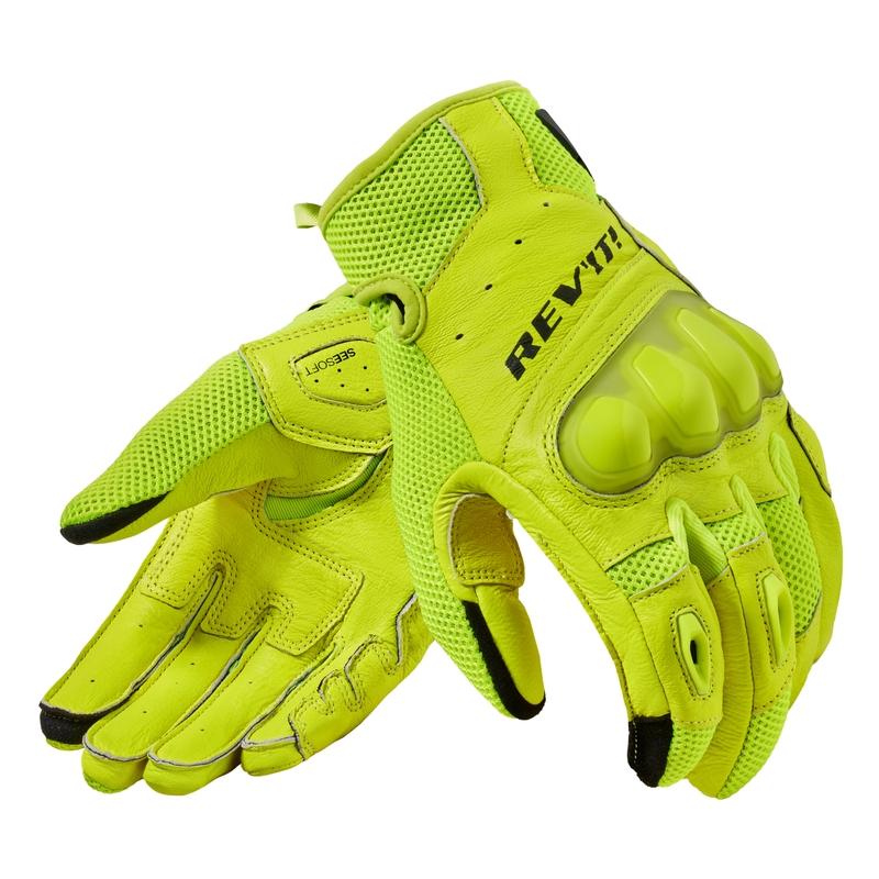 Guanti da moto Revit Ritmo giallo fluo
