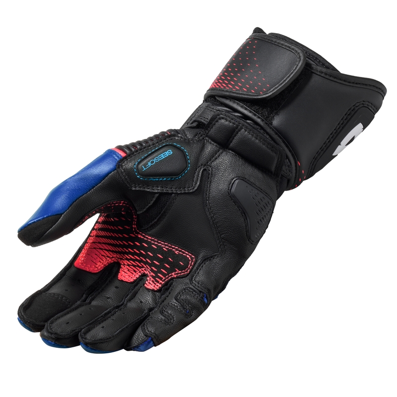 Guanti da moto Revit Xena 4 da donna, neri e blu