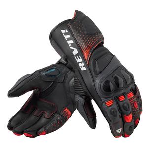 Guanti da moto Revit Control nero-rosso fluo