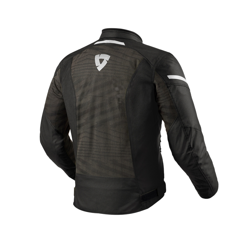 Giacca da moto Revit Torque 2 H2O bianca e nera