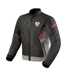 Giacca da moto Revit Torque 2 H2O grigio-rosso