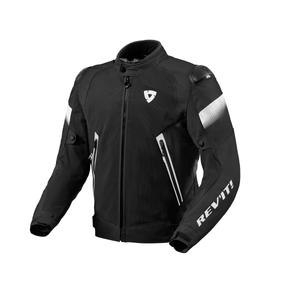 Giacca da moto Revit Control Air H2O bianca e nera