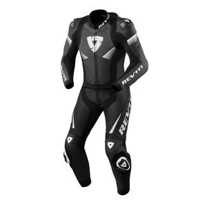 Tuta in pelle Revit Combi Argon 2 nera-bianca
