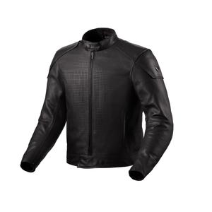 Giacca moto in pelle Revit Morgan nera