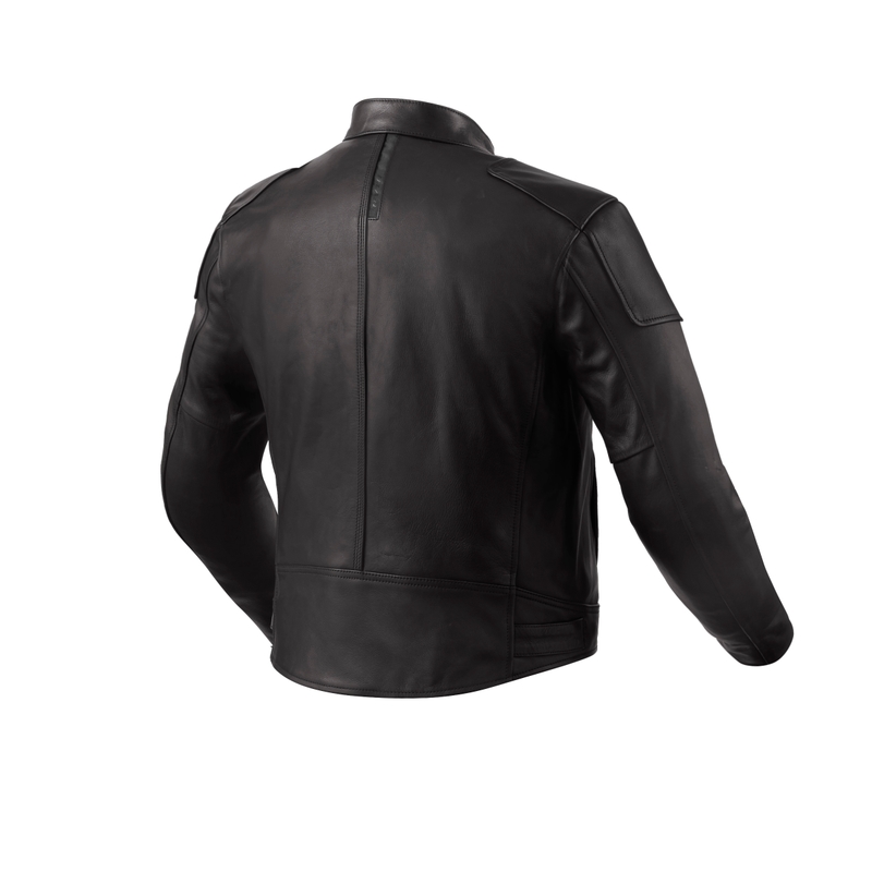 Giacca moto in pelle Revit Morgan nera