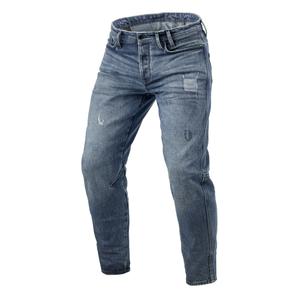 Jeans moto cropped Revit Rilan TF blu vintage medio