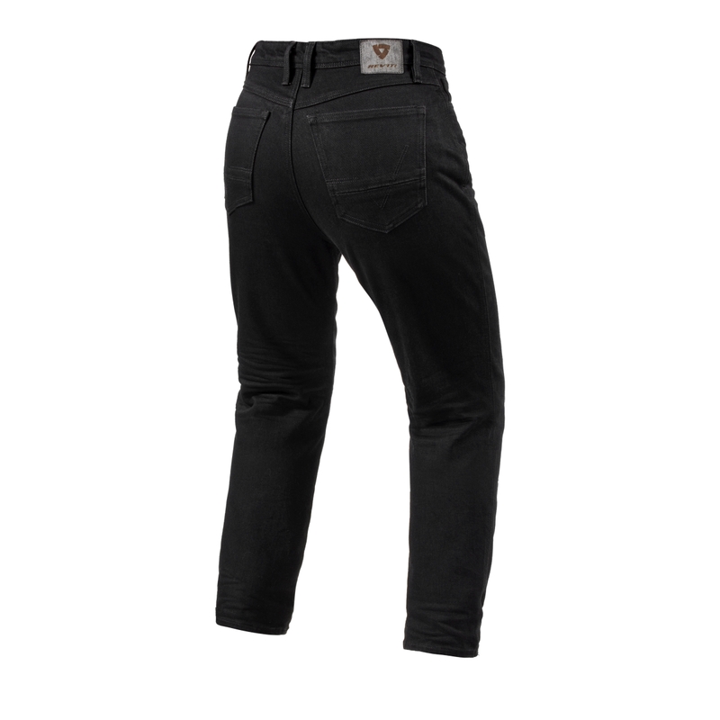 Jeans donna Revit Violet BF Black Cropped Motorcycle