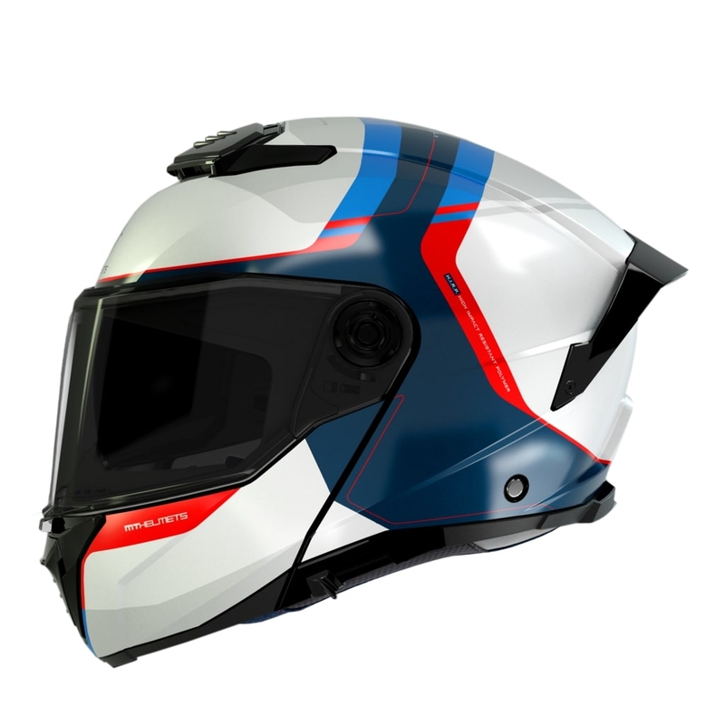 Casco moto MT ATOM 2 SV EMALLA C7 bianco-blu-rosso